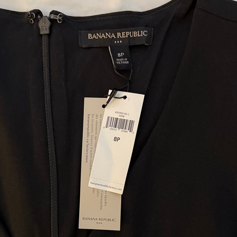 Banana Republic Black Sleeveless Wide-Leg Jumpsuit - Picture 2 of 3